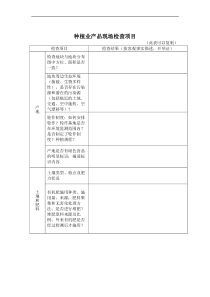 种植业产品现场检查项目(1)