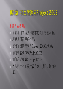 第一章 项目管理与project2003