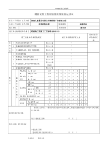 钢筋安装工程检验批质量验收记录表