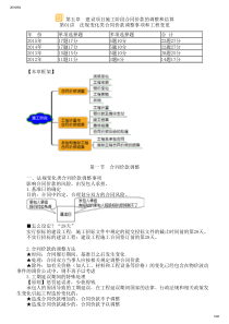 第五章建设项目施工阶段合同价款的调整和结算