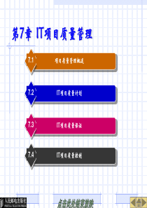 第7章IT项目质量管理