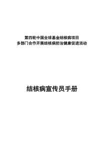 第四轮中国全球基金结核病项目