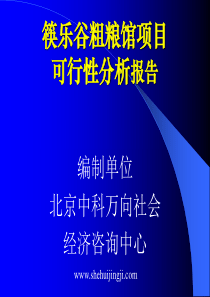 筷乐谷粗粮馆项目可行性分析