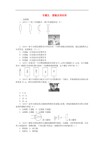 中考物理复习专题练习：专题5+透镜及其应用（全国通用）