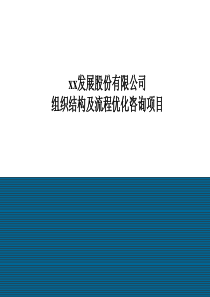 组织结构及流程优化咨询项目9