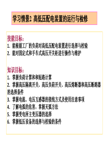 工厂供电技术培训 高低压配电装置的运行与检修 2