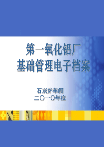 第一氧化铝厂石灰炉基础管理电子档案