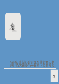 2017摇滚嘉年华招商方案定稿