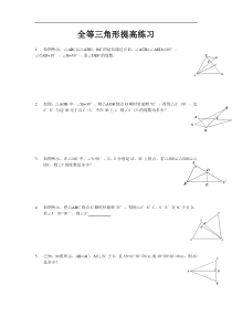 《全等三角形》提高练习及参考答案