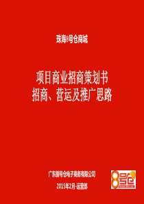 8号仓商业策划书_招商、营运及推广思路报告