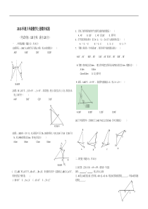 广元市利州区荣山中学2015年秋八年级数学上册期中试卷