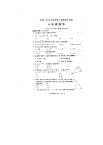 聊城市莘县2013届八年级下期中数学试题及答案(扫描版)