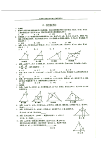 重庆市南开中学2015届九年级数学《相似形》寒假作业