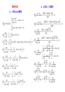 考研数学必备积分表【附录】