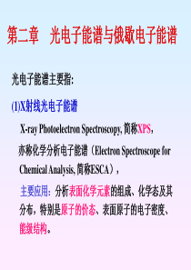 第二章材料现代分析测试方法-光电子能谱与俄歇电子能谱