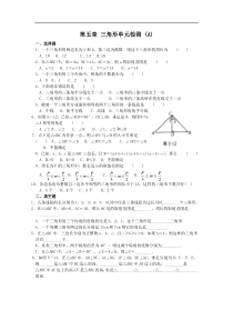 第五章三角形单元检测试 (A)