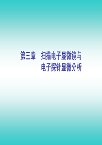 第八章扫描电子显微镜与电子探针显微分析