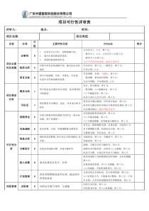 项目可行性评审表