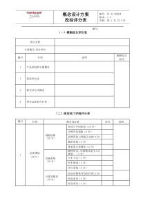 bd204投标方案评分表