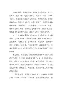 《榜样5》观后感学习心得