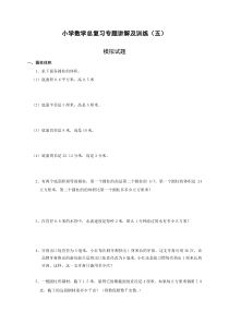 小升初总复习数学归类讲解及训练(中-含答案)