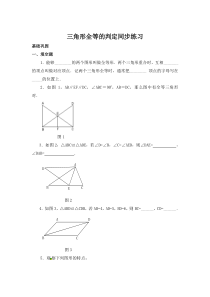 三角形全等的判定 同步练习及答案3