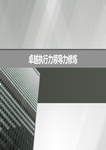 卓越执行力领导力修炼培训教材(134页)