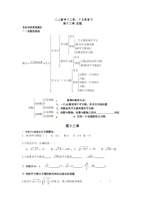 2012-2013年八年级数学上册实数期末复习题