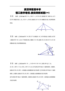 初二数学培优,拔尖训练试题(一)