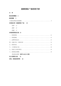 上海骏豪国际广场商业项目招商手册