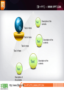 地球仪产品PPT分析说明图