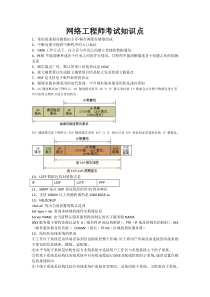 网络工程师考试知识点[必考知识点]