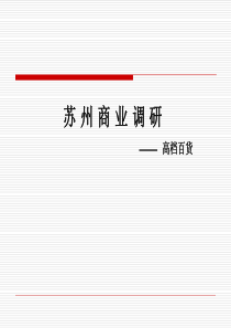 苏州工业园330米超高层项目商业报告(30万美金的报告)-121PPT