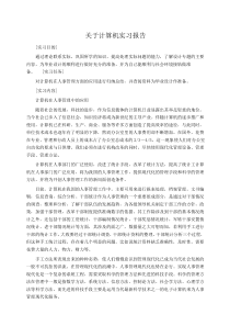 实习报告：关于计算机实习报告