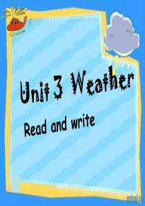 PEP小学英语四年级下册Unit-3-B-Read-and-write课件.ppt