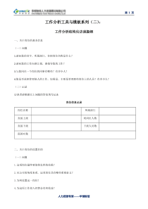 工作分析结构化访谈提纲