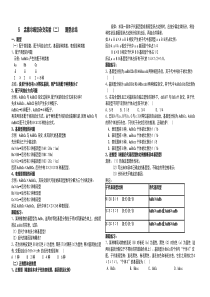 孟德尔豌豆杂交实验题型总结