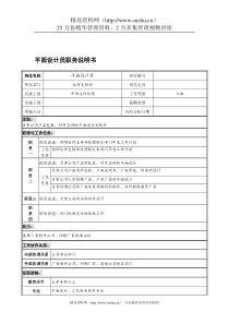 宁波华能贸易公司运作支持部平面设计员职务说明书