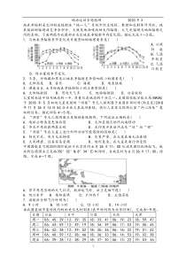 山东省枣庄-市第三中学2020-2021学年高三二轮复习地球运动专题检测试题