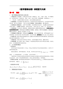 医学图像处理重点知识概要