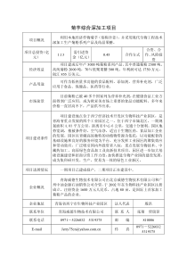 菊芋综合深加工项目