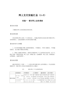 网上银行与电子支付实验报告