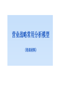 494罗兰贝格—咨询工具箱营业战略常用分析模型