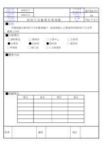 QI-TQA-033 (A1)原料不良处理作业规范