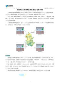 智慧农业土壤墒情监测系统设计方案 精版