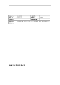 联信光电子公司管理科档案管理员岗位说明书