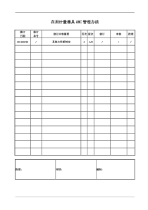 计量器具ABC管理办法