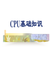 CPU基础知识