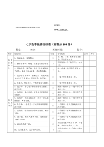 七步洗手法评分标准