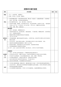 颈椎牵引操作流程及评分标准